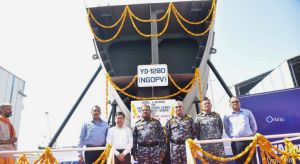Keel Laying_ Next-Gen Offshore Portal Vessel at Goa Shipyard