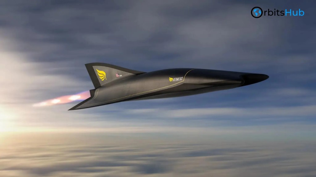 High-Speed Scramjet by Hermeus Flying Above the Clouds
