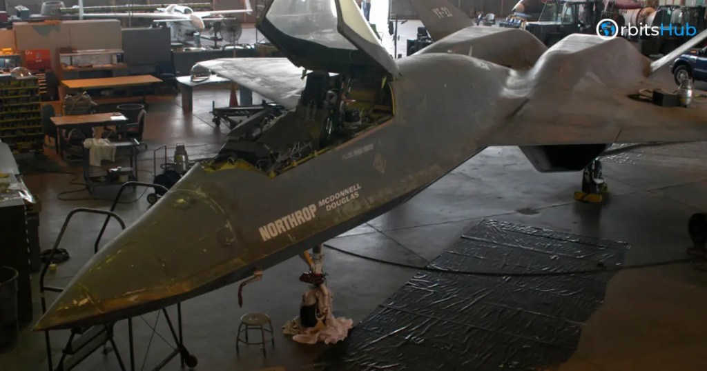 Northrop YF-23 cockpit during maintenance