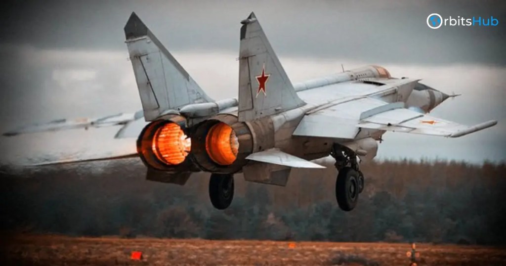 MiG-25 Foxbat taking off with afterburners engaged, demonstrating its incredible speed capabilities